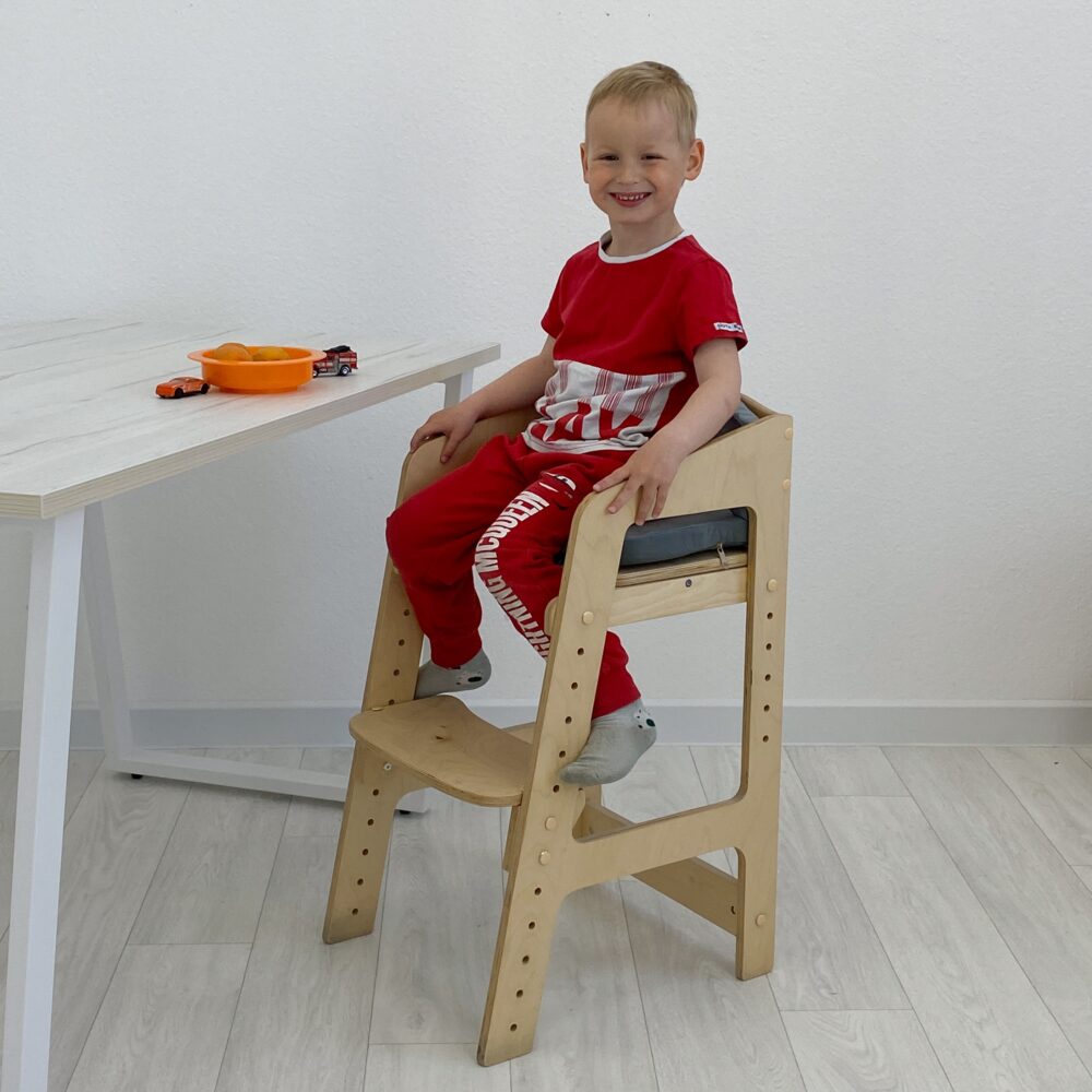 Растущий стульчик "Непоседа" для детей от 2 до 10 лет с комплектом подушек - «Живи Стоя»